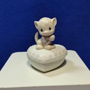 Precious Moments Forever Friends Cat Trinket Box Jonathan and David E-9253 Fish